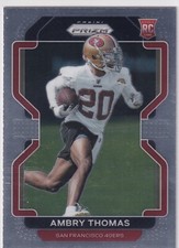2021 Panini Prizm Football #439 Ambry Thomas Rookie 49ERS