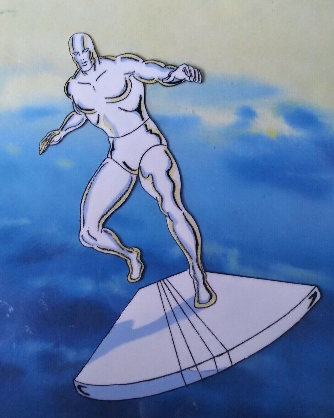 SILVER SURFER 98 VINTAGE TV SERIES ANIMATION HAND PAINTED PRODUCTION ART  MARVEL