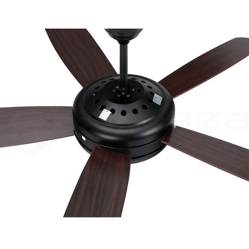 Devanti 52'' Ceiling Fan 5 Wooden Blades Fans LED Light Remote Control Timer - Picture 4 of 9