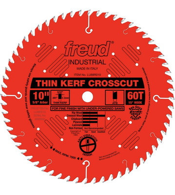 Freud LU88R010: 10'' Thin Kerf Fine Finish Crosscut Blade