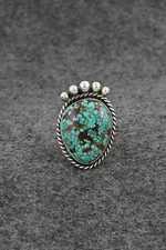 Turquoise & Sterling Silver Ring - Rena Begay - Size 8