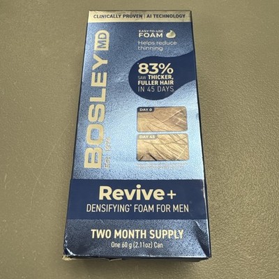 Bosley MD Revive + Densifying Foam For Men 2.11 Oz - Two Month Supply - A