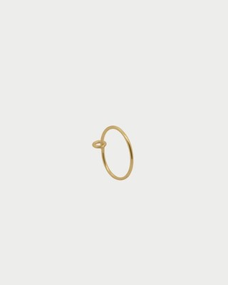 Hoop small RUE DES MILLE Charmbar Ohrring 925 Silber vergoldet und CB-OR 01