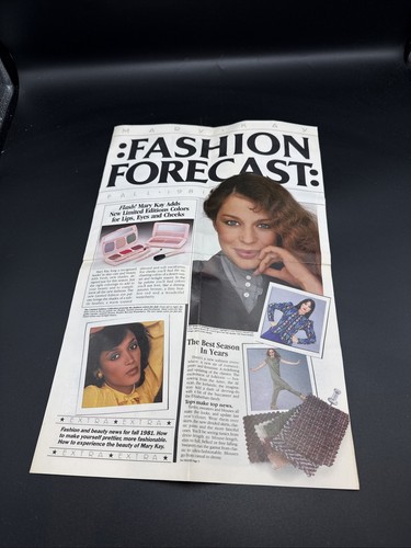Fashion Forecast 1981 Mary Kay Newsletter Rare/ Hard To Find 