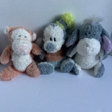 Plush Eeyore, Mickey, Tigger  Tot Disney Store Soft Gray Toddler Baby Kids