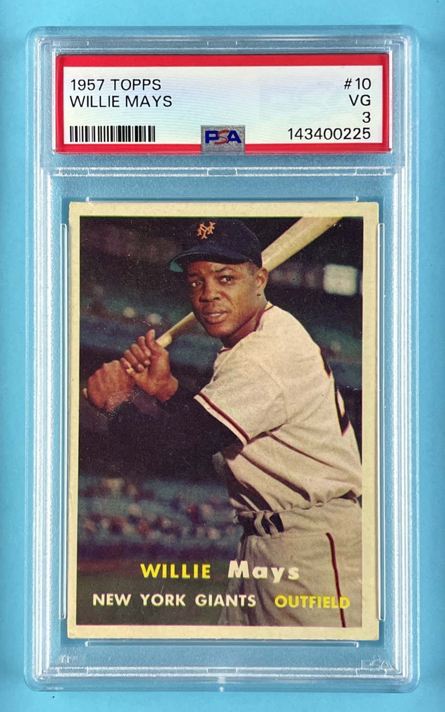 1957 Topps #10 Willie Mays - PSA 3 VG