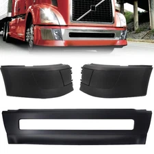 Corner Bumpers Set (w/out Fog Light Holes) Replacement for 2004-2015 Volvo VNL 