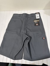 Dickies Men  s Shorts Gray Size 36 Work Chinos Long 13  Inseam New