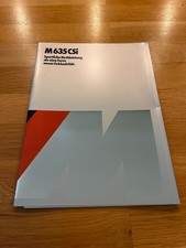 BMW E24 M635 CSi: Prospekt Brochure 1/1985 deutsch