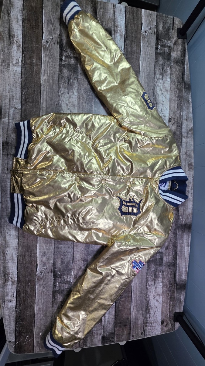 Detroit Tigers Starter Snap Down Jacket Gold 1984 World Series