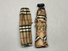 Burberry Folding Umbrella Parasol Nova Check Leghorn Beige Unisex New, unused
