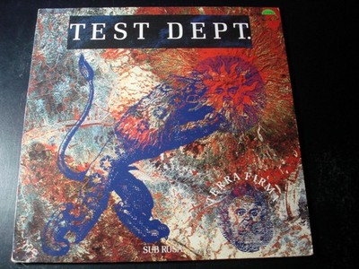 TEST DEPT TERRA FIRMA LP RECORD WITH INSERT