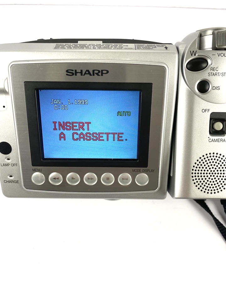 Sharp VL-H860U Viewcam Camcorder VCR Camera Needs Battery READ AS IS FOR PARTS - Image 3 of 4