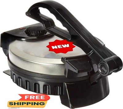 Stainless Steel Non-Stick Electric Tortilla Maker, 8-Inch