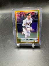 Nick Allen Rookie Gold Foil 2022 Topps Update Series #US117 Athletics RC