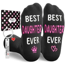 Daughter Gifts from Mom Dad - Mothers Day Gifts Socks, Daughters Socks with K...