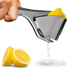 Lemon Squeezer Stainless Steel - Strong Bend & Rust Resistant Flat Juicer Manual