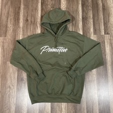 Primitive Skateboarding Hoodie Olive Green Men’s Size Medium