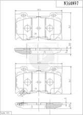 Plaquette de frein Infiniti QX70