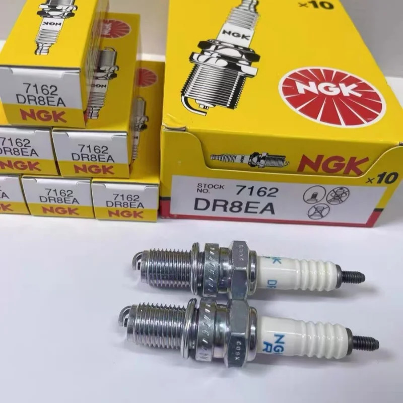 4Pcs Spark Plug NGK 7162 DR8EA for YAMAHA SUZUKI MZ SAXON KAWASAKI GILERA BMW
