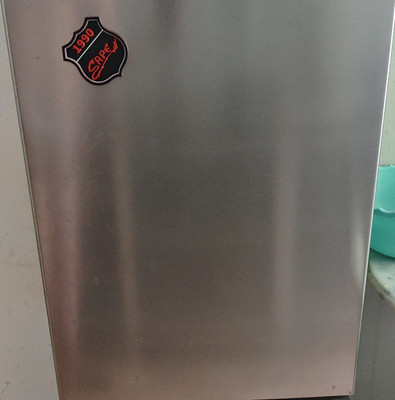 SARO Kühlschrank Edelstahl Silber freistehend Bomann KB 389 LED Regale  60