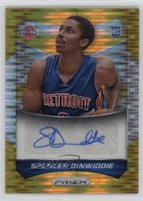 2014-15 Panini Prizm Gold Pulsar 10/10 Spencer Dinwiddie #91 Auto 9l4