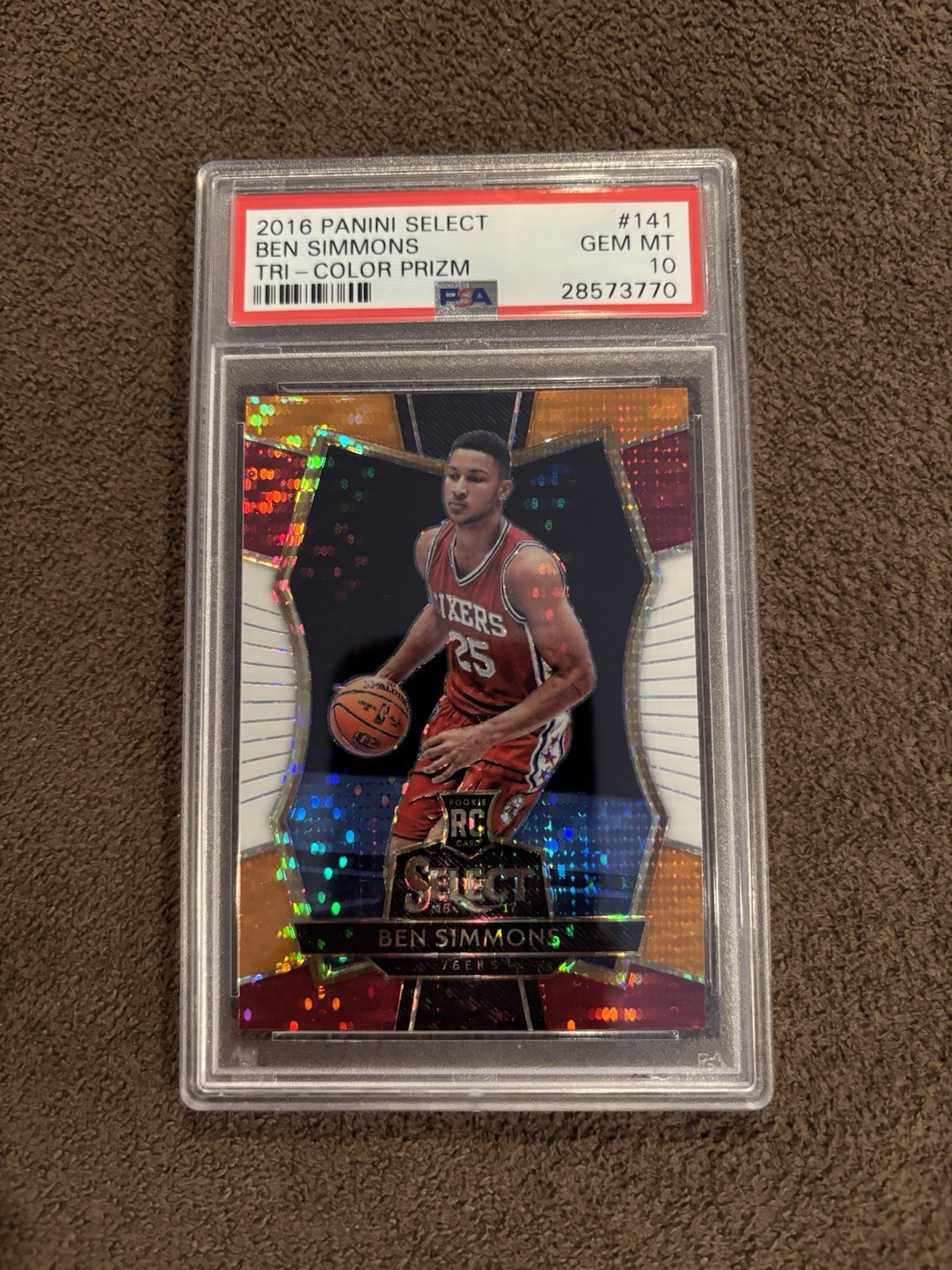 Ben Simmons 2016-17 Select RC Tri-Color #141 PSA 10