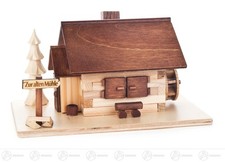 R&auml;uchermann R&auml;ucherhaus Alte M&uuml;hle BxHxT 18cmx9cmx13 cm NEU Erzgebirge Rauchmann