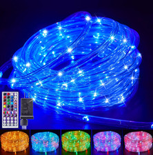 Rope Lights Outdoor, 66 FT 24 Color Changing String Lights with Remote, 200 LED