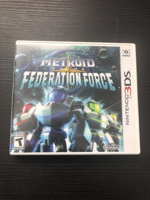 Metroid Prime Federation Force (Nintendo 3DS, 2016) COMPLETE CIB