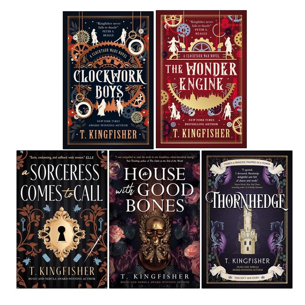 T Kingfisher Collection 5 Books Set Wonder Engine(HB),A Sorceress Comes to Call