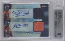 2012 Finest Dual Relic 5/10 Brock Osweiler Ronnie Hillman BGS 9 MINT Auto 3b8