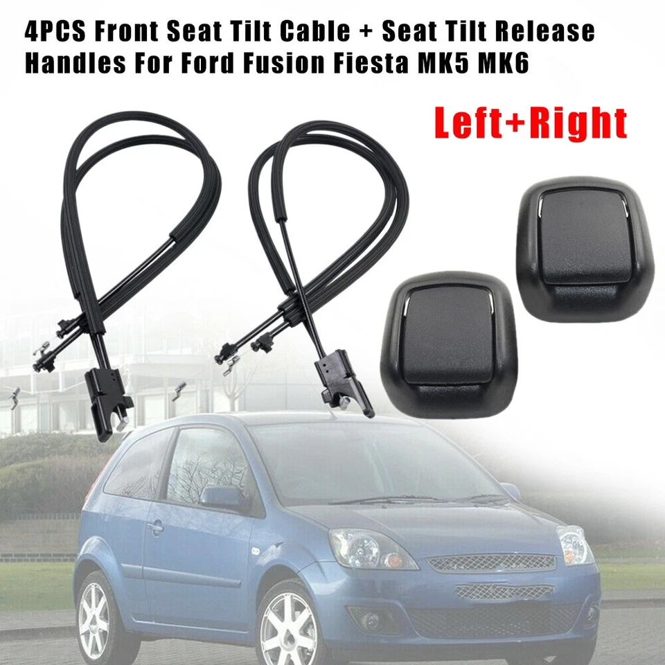 Manija inclinable del asiento delantero izquierdo + derecho + cable para Ford Fiesta MK5 MK6 01-08 3 puertas Foto 2 de 4