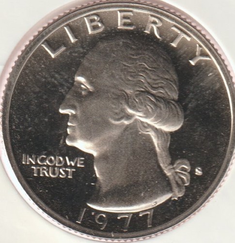 1977-S Washington PROOF US Quarter Dollar Collection Coin Very Good Mint Fresh