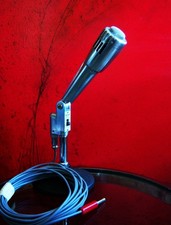 Vintage 1960's Calrad DM-17 Dynamic microphone Hi Z w cable Lafayette E.V 664