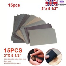 400 600 3000 800 1000 1200 1500 2000 2500 Grit Wet & Dry Sandpaper 15pcs/Set