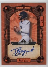 2023 Wild 5 Card Draw Contemporary Red Foil - Orange 3/5 Tyson Bagent Auto 14sd