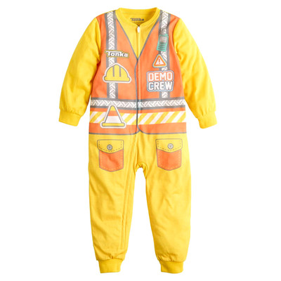 Tonka Demo Crew One Piece Pajamas Union Suit Halloween Costume Toddler Sleeper