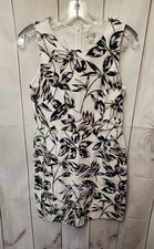 J Crew Women's Size 4 White Floral Dress