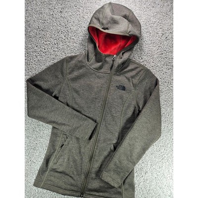 The North Face Oso Hybrid Hoodie Womens Small Green Heather Sweater Fleece