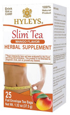 Slim Tea Mango Flavor - Weight Loss Herbal Supplement Cleanse and Detox - 25 Tea