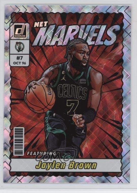 2023-24 Panini Donruss Net Marvels Diamond Jaylen Brown #4 0gp4
