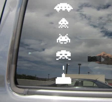 Space Invaders - Retro Classic Video Game Car Laptop Vinyl Decal Sticker 06026