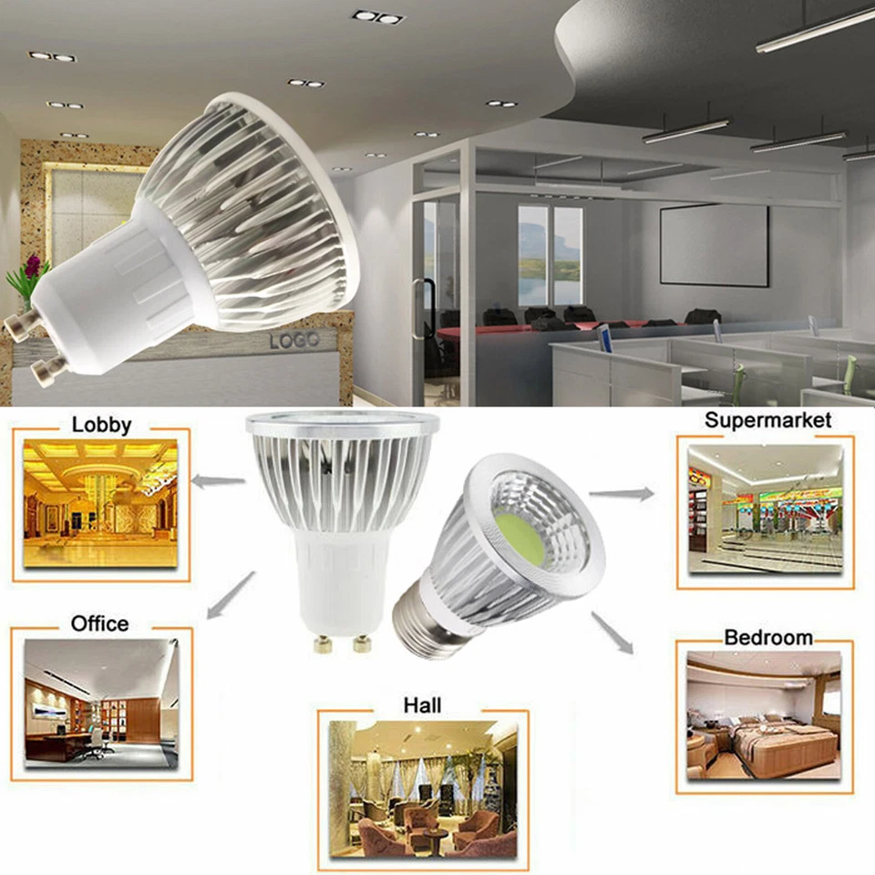 LED Spotlight Dimmable COB Bulbs MR16 6W 9W 12W 12V Red Green Blue Lamps RH778 - Image 4 of 4