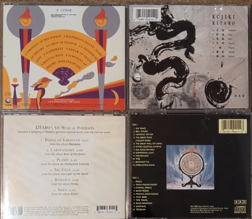 KITARO CD Lot New Age Music Japanese Electronic World Ambient Relaxing  Foto 3 de 3