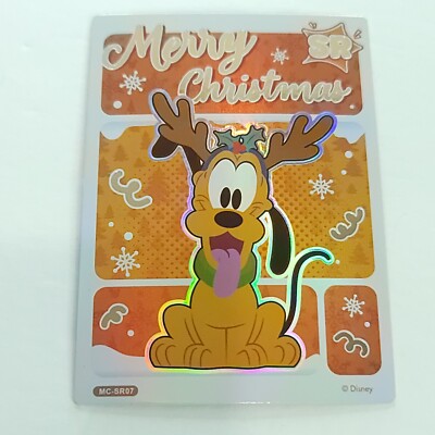 Pluto 2023 Card Fun Disney 100 Years Festival Series Merry Christmas SR