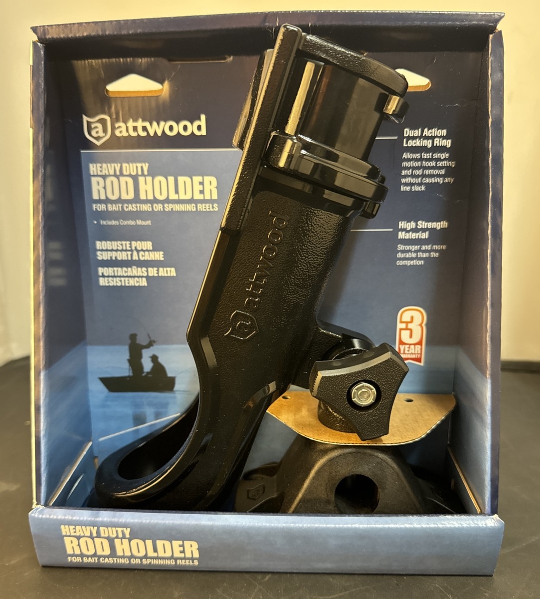 Attwood 5009-4 Heavy Duty Adjustable Rod Holder Kit Attwood 5009-4