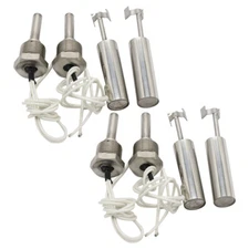 4PCS Stainless Steel Tank Pool Liquid Water Level Sensor Horizontal Float Switch