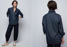 Frank Eileen 278 Eileen Famous Denim Raw Rinse Shirt; Medium