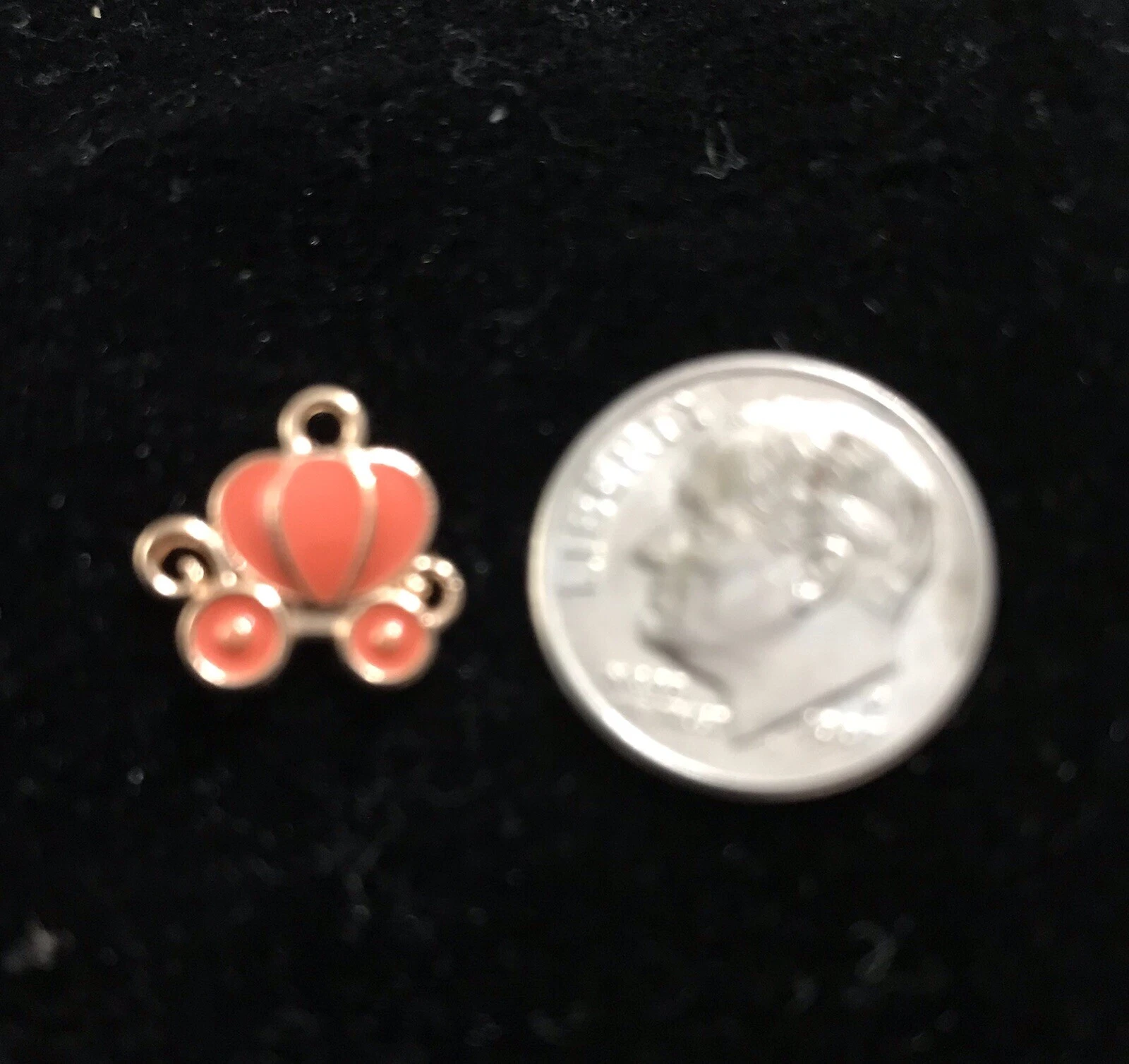 COACH Ciondolo Braccialetto Smaltato Carrozza Arancione K2